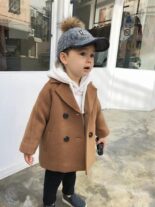 Boys Small and Medium Children's Woolen Coat Children's Woolen Coat