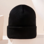 Simple black knit hat - Image 4