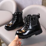 Girls boots new single boots children's boots autumn and winter casual short boots - Image 3