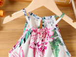 Sweet Floral Dress Girls Dreamy Halter Neck Sleeveless Dresses For Summer Holiday Party Gift - Image 2