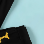 2-piece Kid Boy Colorful Letter Print Tee and Elasticized Black Pants Set - Image 10