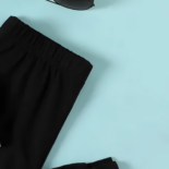 2-piece Kid Boy Colorful Letter Print Tee and Elasticized Black Pants Set - Image 12