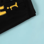 2-piece Kid Boy Colorful Letter Print Tee and Elasticized Black Pants Set - Image 13