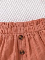 3pcs Baby Infant Girls Casual Plain Color Off Shoulder Top & Skirt & Headband Set Clothes - Image 9