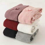 Girls leggings pants spring and autumn baby big pp combed cotton 0-1-2 years old baby baby pants pantyhose - Image 2