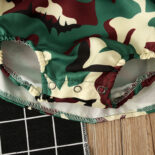 Girls and children   spring and autumn long sleeve top + camouflage strap skirt sister two-piece children's - Image 6