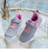 Spring and Autumn Children's Sneakers, Bow Girls' Shoes, Breathable Flying Weaving, Primary School Shoes, Running Shoes, Small, Medium and Large Children's Shoes - Image 6