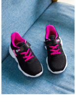 Spring and Autumn Children's Sneakers, Bow Girls' Shoes, Breathable Flying Weaving, Primary School Shoes, Running Shoes, Small, Medium and Large Children's Shoes - Image 8