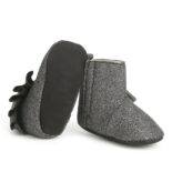 New Spring & Autumn 0-1 Years Old Shiny Lace Cotton Single Boots Soft Sole Baby Warm Toddler Shoes Party Shoes - Image 3