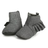 New Spring & Autumn 0-1 Years Old Shiny Lace Cotton Single Boots Soft Sole Baby Warm Toddler Shoes Party Shoes - Image 7