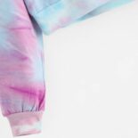 Autumn Thin  Tie-Dye Cropped Drawstring Hoodie - Image 3