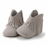 Baby shoes, fringed small boots, warm boots, soft-soled toddlers, reinforced non-deformable fringed shoes - Image 5