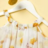 Toddler Girl Floral Butterfly Print Dress - Image 4
