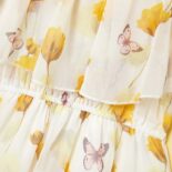 Toddler Girl Floral Butterfly Print Dress - Image 5