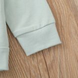 Baby Long-sleeve Cotton Unisex Retro Letter Baby's Sets - Image 8