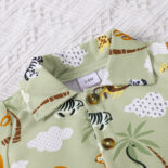 Children's clothing holiday style boy shirt set - Image 7