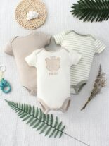 Baby boy clothes set, baby girl one-piece three-piece set 0-9m baby set fashion clothes crawling clothes shop
