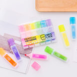 Hobby stationery 6 colors small fresh creative student prize large capacity highlighter 6 in 1 set