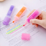 Hobby stationery 6 colors small fresh creative student prize large capacity highlighter 6 in 1 set - Image 2