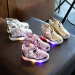 New Spring and Autumn Glitter Shoes: Children's Wings, Children's Shoes, Children's Baby Shoes, Men's and Women's Sneakers