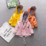 1-2-3-4 year old girls' spring and autumn coats spring new children's clothes and baby girls autumn clothes