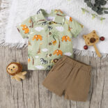 Children's clothing holiday style boy shirt set - Image 5
