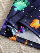 Children's short sleeve set, summer baby loungewear, pajamas, boys, thin cartoon dinosaur, luminous effect two-piece set - Image 6