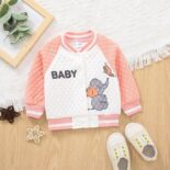 New autumn style men's and women's baby checkered color contrasting baseball jersey - Image 3