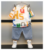 Children's clothing new boys' summer clothes set handsome baby thin clothes children's summer fashion fried street tide - Image 5
