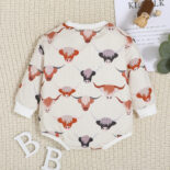 Spring and Autumn Baby Triangle  Long Sleeve Hoodie Bag Butt Clothes Men and Women Baby Hoodies Crawler Clothes - Image 2