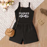 Baby Summer Suspenders Two-Piece Set Girls Shorts T-Shirt Infant Set