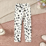Girls' leggings: spring and autumn thin pants worn outside, small and medium-sized children's pants are versatile, casual and have star prints