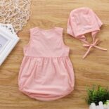 New Baby Flower Embroidered Triangle +Hat - Image 4