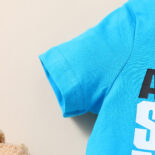 Summer boy and girl baby letter hot stamping refreshing cute little fresh thin short - Image 4