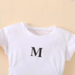 Girls style summer letter short-sleeved dresses are sent on behalf of one piece - Image 3