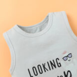 new summer cute sleeveless baby boy and girl pattern print for infants and young children - Image 3