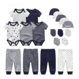 Cotton Star 19-Piece Baby Bag Pants Hat Gloves Combo Set - Image 3