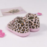 New canvas shoes toddler shoes baby shoes leopard print velcro PU soft sole anti slip baby shoes - Image 5