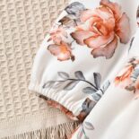 Autumn New Baby Girl Printed Princess Style Triangle +Headscarf One Piece - Image 3