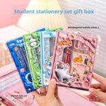 Children's Gift Student Stationery Set Pencil Set Box Gift Animal School Supplies Pencil Case - Image 2