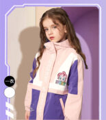 Children's clothing, girls' autumn clothes, jackets, cotton clothes, fashion, middle and large children's trends, polar fleece - Image 4