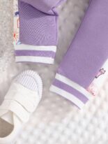 Girls and boys new floral print sleeve stitching solid color long sleeve suit Children's clothing - Image 4