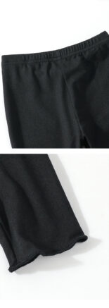 Girls' leggings Spring and Autumn version children's solid color basic pants baby girl stretch slim pants are versatile - Image 5