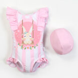 Children's swimsuit girls bikini new cartoon bunny girl swimsuit sleeveless small, medium and large kids swimsuit - Image 5