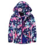 Girls printed fleece jacket kids outdoor casual sports jacket jacket kids jacket hoodie