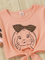 Summer children's fashionable leopard print style dress set - Image 5