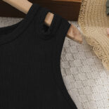 Girls dresses black purple gradient belt fashion medium and large children's clothes style children's skirts - Image 4