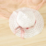 Children's clothing girls summer print dress for small children midi dress with hat - Image 9