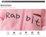 Baby onesies, spring and autumn and winter female treasures, cute rabbits, full moon crawling clothes, velvet and thickening outings - Image 5