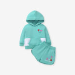 Children's fleece suits, autumn and winter warm children's two-piece sets children's clothing